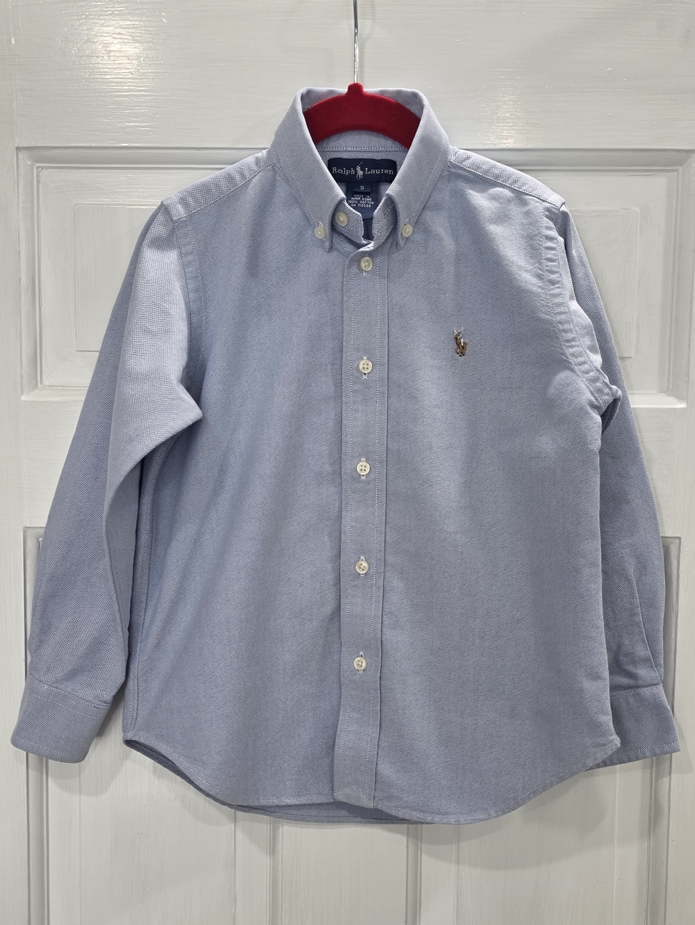 Ralph Lauren Light Blue Button-Down Oxford Shirt For Boy